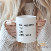 Funny Police Officer Coffee Mug – Gift for Cops, Law Enforcement, Police Academy Graduation, Retirement or Appreciation Present for Men & Women