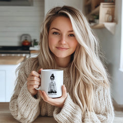 'Everything is Fine' Skeleton Mug - Dark Humor Coffee Cup for Anxiety Warriors - Funny Mental Health Awareness Gift - Sarcastic Survival Mug for Overthinkers & Stressed Out Souls