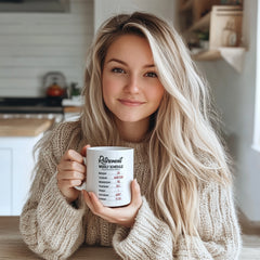 Retirement Weekly Schedule Mug - "Do Whatever The Hell I Want To Do" Funny Retirement Ceramic Coffee Mug, Gift for Retirees in USA and Europe