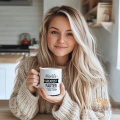 World's Greatest Farter... I Mean Father Mug - Hilarious Novelty Coffee Cup for Dads, Birthday & Father's Day Gift
