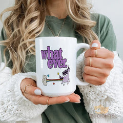 Whimsical Unicorn "Whatever" Mug - Funny Novelty Coffee Cup for Office, Home, or as a Unique Gift - High-Quality Ceramic Mug with Colorful Design