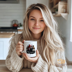 Scary Icons Mug ¨C Horror Characters Design for Fans, Spooky Fun Coffee Cup, Halloween Gift Idea, Unique Ceramic Tumbler, Pop Culture Art