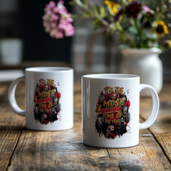 Scary Movie Characters Mug - Perfect Horror Fan Gift, Durable Ceramic Coffee Cup with Spooky Design for Halloween and All - Year Horror Enthusiasts