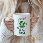 Cute Frog - Themed Ceramic Mug for Girls Who Love Frogs - Perfect Gift for Nature Lovers, Animal Enthusiasts, or Anyone with a Soft Spot for Amphibians - High - Quality and Stylish Drinking Vessel