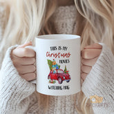 Christmas - Loving Mug | Festive Red Car with Gifts Design | Cozy Holiday Season Mug for Your Morning Coffee or Tea