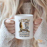 To My Dear Son - in - Law Mug - Hilarious Father - in - Law Gift, "I Gave You My Gorgeous Daughter" Text with Lion Design, Funny Family Mug for Son - in - Law from Father - in - Law
