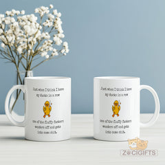 Ducks in a Row Mug - Funny Snarky Coffee Cup - Sarcastic Office Gift for Coworkers, Bosses & Perfectionists - Witty Humor Mug for Type A Personalities - Perfect Desk Accessory