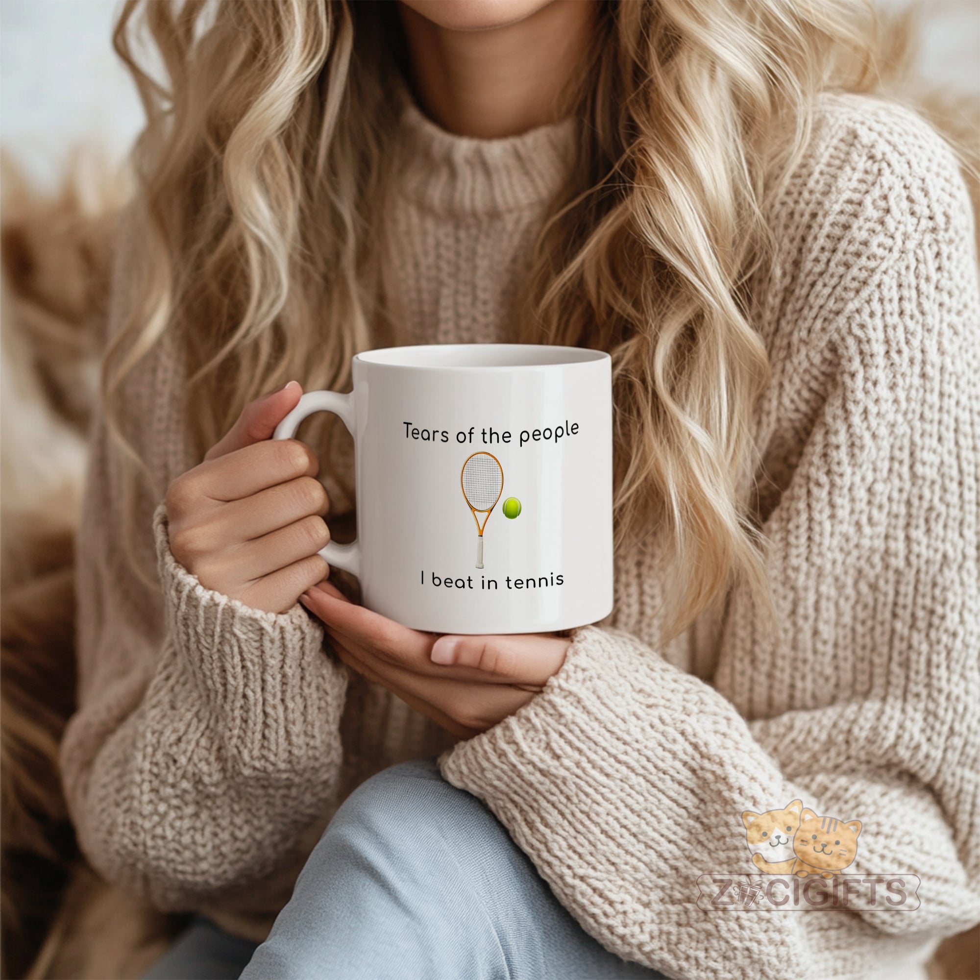 Tennis Mug – Tennis Gift for Players & Coaches – Funny Tennis Lover Coffee Cup – Best Tennis Tournament Prize, Team Gift – Durable Ceramic Mug with Handle