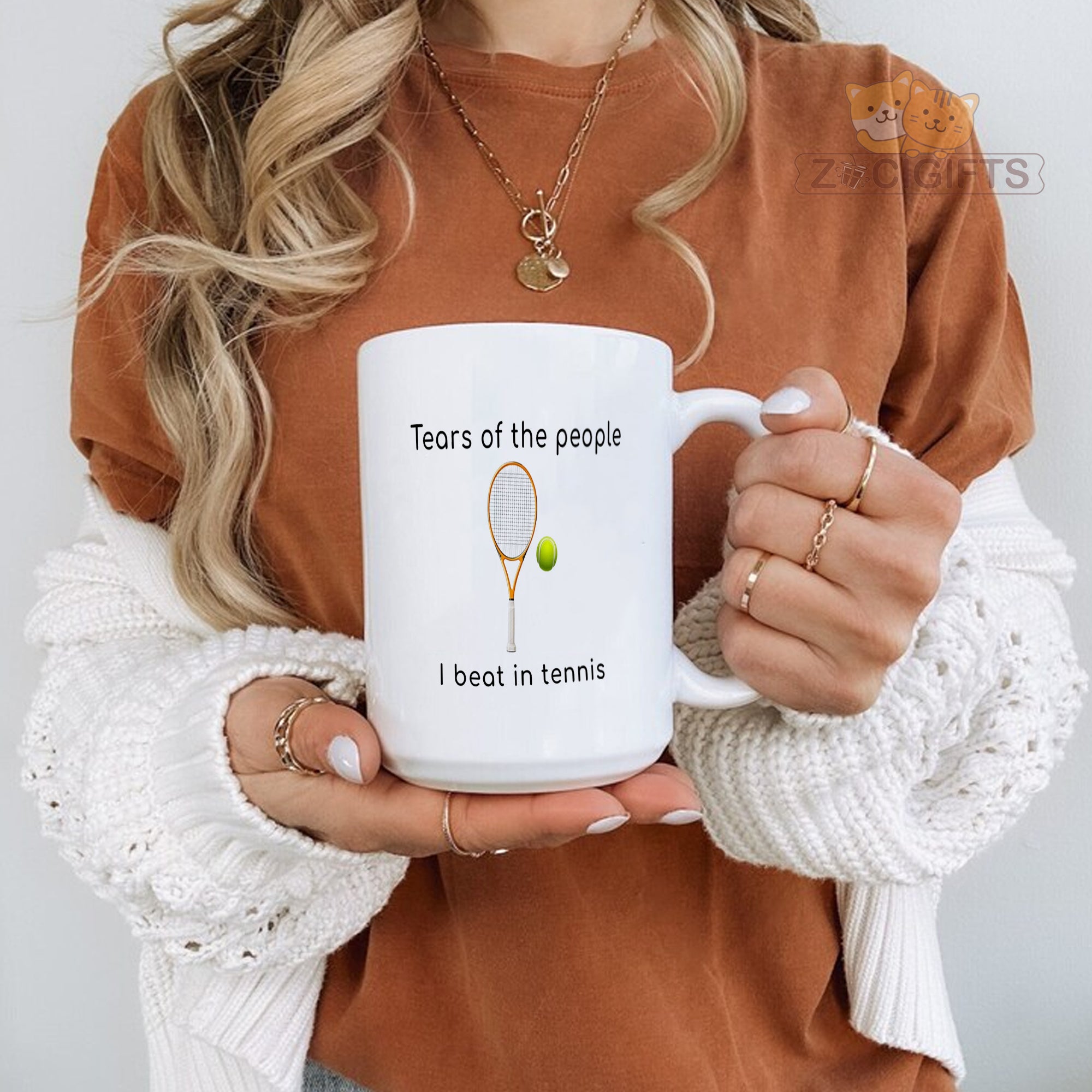 Tennis Mug – Tennis Gift for Players & Coaches – Funny Tennis Lover Coffee Cup – Best Tennis Tournament Prize, Team Gift – Durable Ceramic Mug with Handle