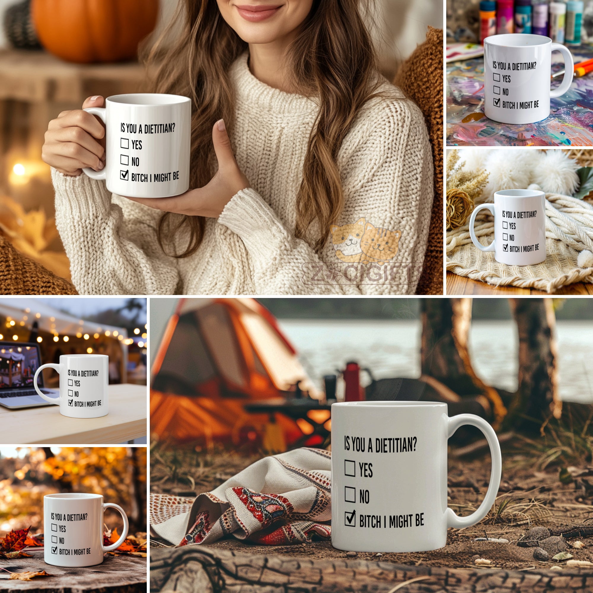 Dietitian Mug - Perfect Nutritionist Gift - Funny Food Expert Coffee Cup for Registered Dietitians, Nutrition Students & Health Coaches - Ceramic Mug with Healthy Eating Quote