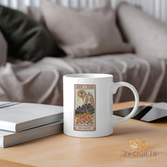 Audacity Tarot Card Mug - Skeleton Rider-Waite Inspired Coffee Cup - Dark Occult Gift for Witches & Tarot Readers - Unique Gothic Witchy Mug for Halloween & Spooky Season