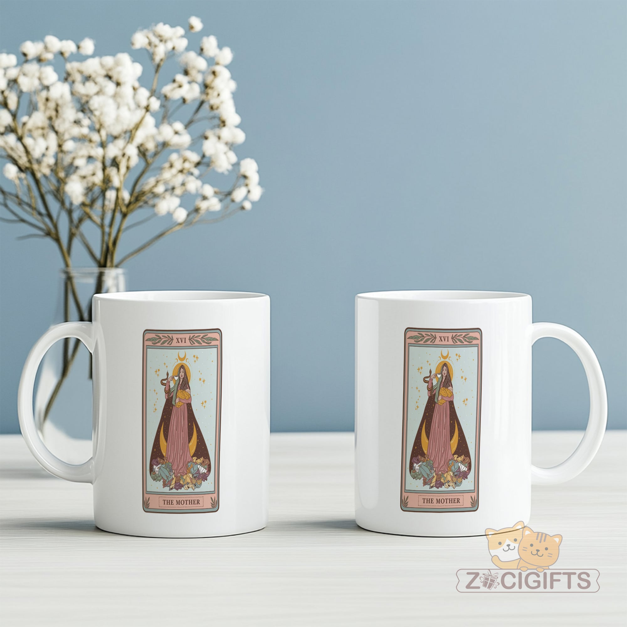 The High Priestess Tarot Mug - Mystical Coffee Cup for Intuitives & Tarot Readers - Occult Witchy Gift with Classic Rider-Waite Art - Perfect for Psychics, Moon Goddesses & Spiritual Seekers