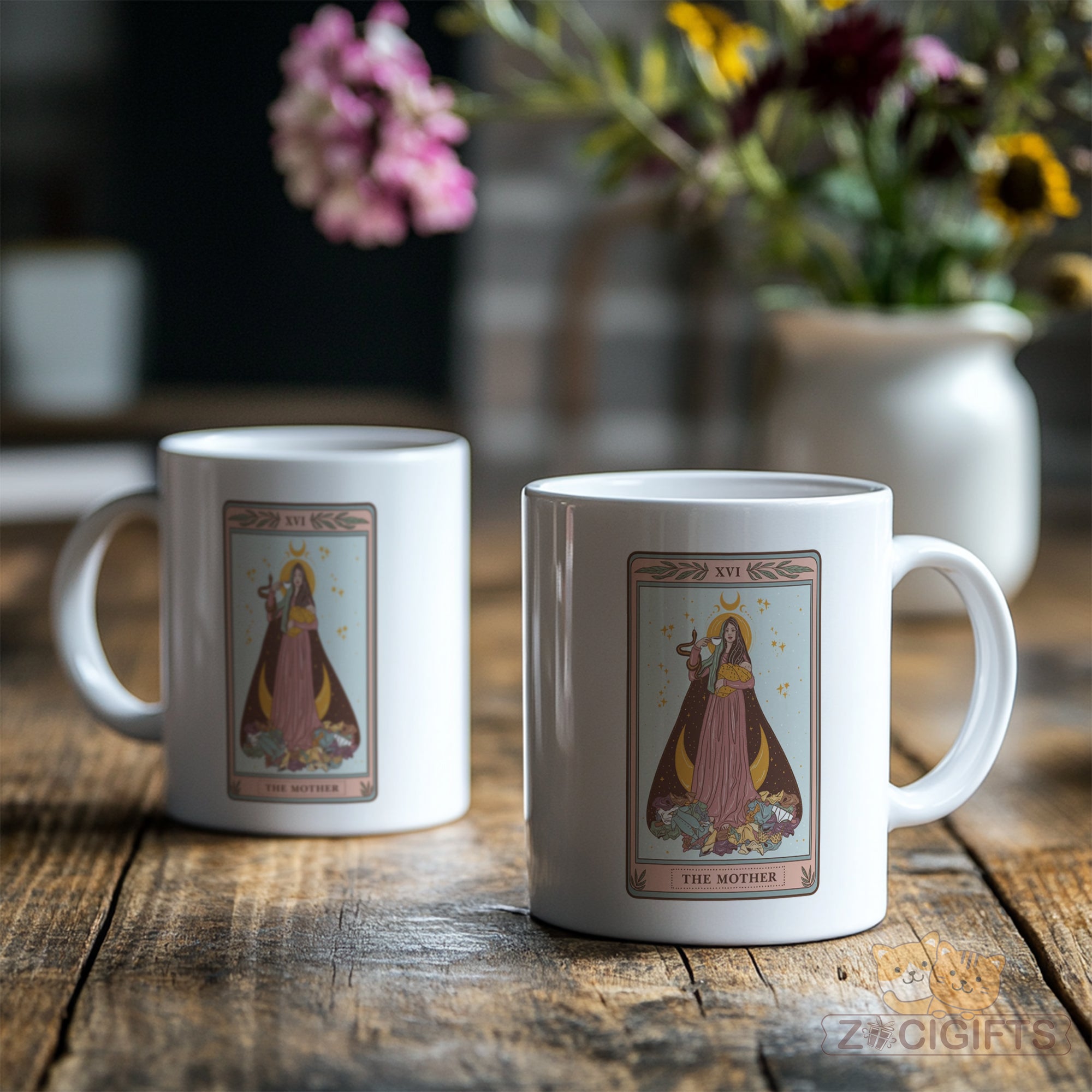 The High Priestess Tarot Mug - Mystical Coffee Cup for Intuitives & Tarot Readers - Occult Witchy Gift with Classic Rider-Waite Art - Perfect for Psychics, Moon Goddesses & Spiritual Seekers