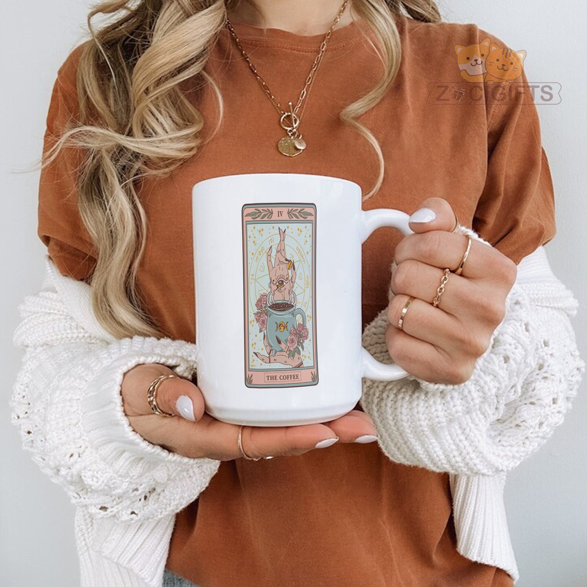Tarot Card Mug - Mystical Coffee Cup for Tarot Readers & Occult Lovers - Unique Witchy Gift with Classic Rider-Waite Art - Perfect for Psychics, Witches & Spiritual Seekers