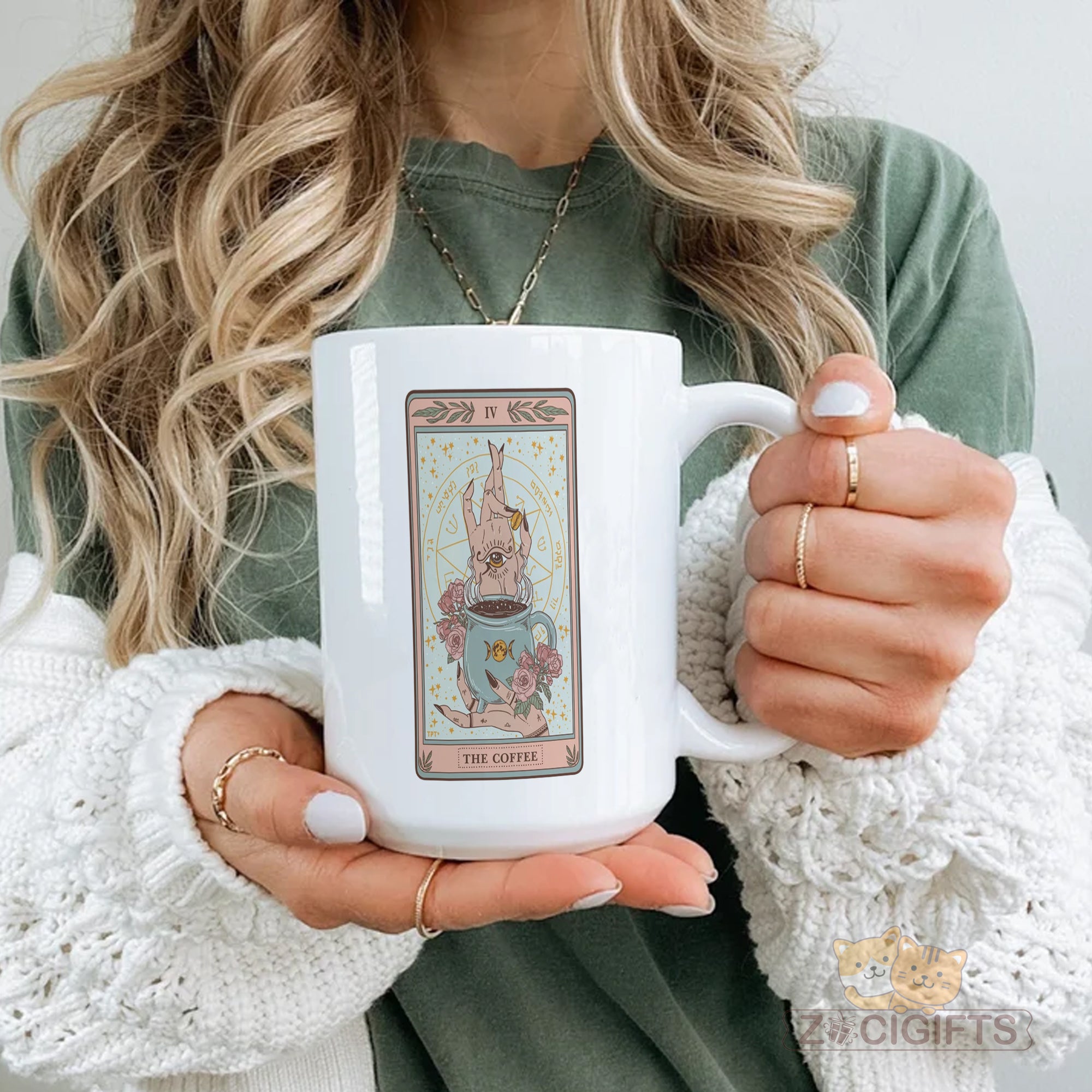 Tarot Card Mug - Mystical Coffee Cup for Tarot Readers & Occult Lovers - Unique Witchy Gift with Classic Rider-Waite Art - Perfect for Psychics, Witches & Spiritual Seekers