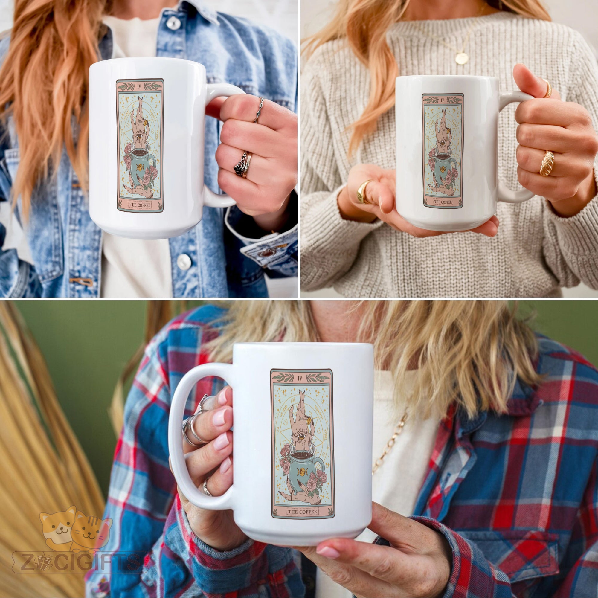 Tarot Card Mug - Mystical Coffee Cup for Tarot Readers & Occult Lovers - Unique Witchy Gift with Classic Rider-Waite Art - Perfect for Psychics, Witches & Spiritual Seekers