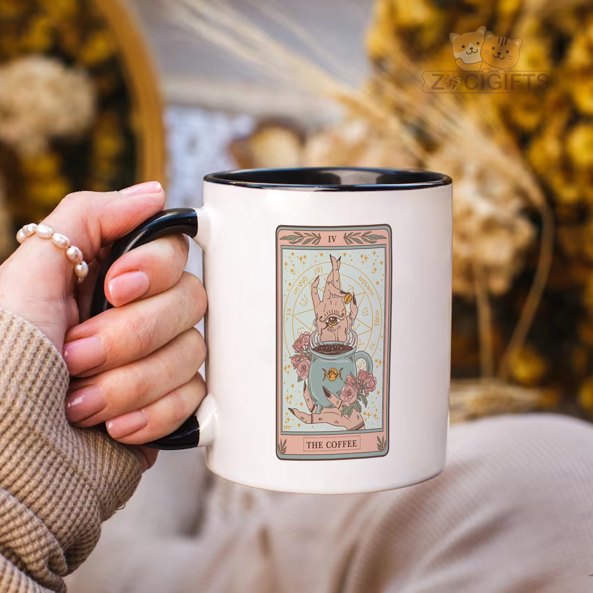 Tarot Card Mug - Mystical Coffee Cup for Tarot Readers & Occult Lovers - Unique Witchy Gift with Classic Rider-Waite Art - Perfect for Psychics, Witches & Spiritual Seekers