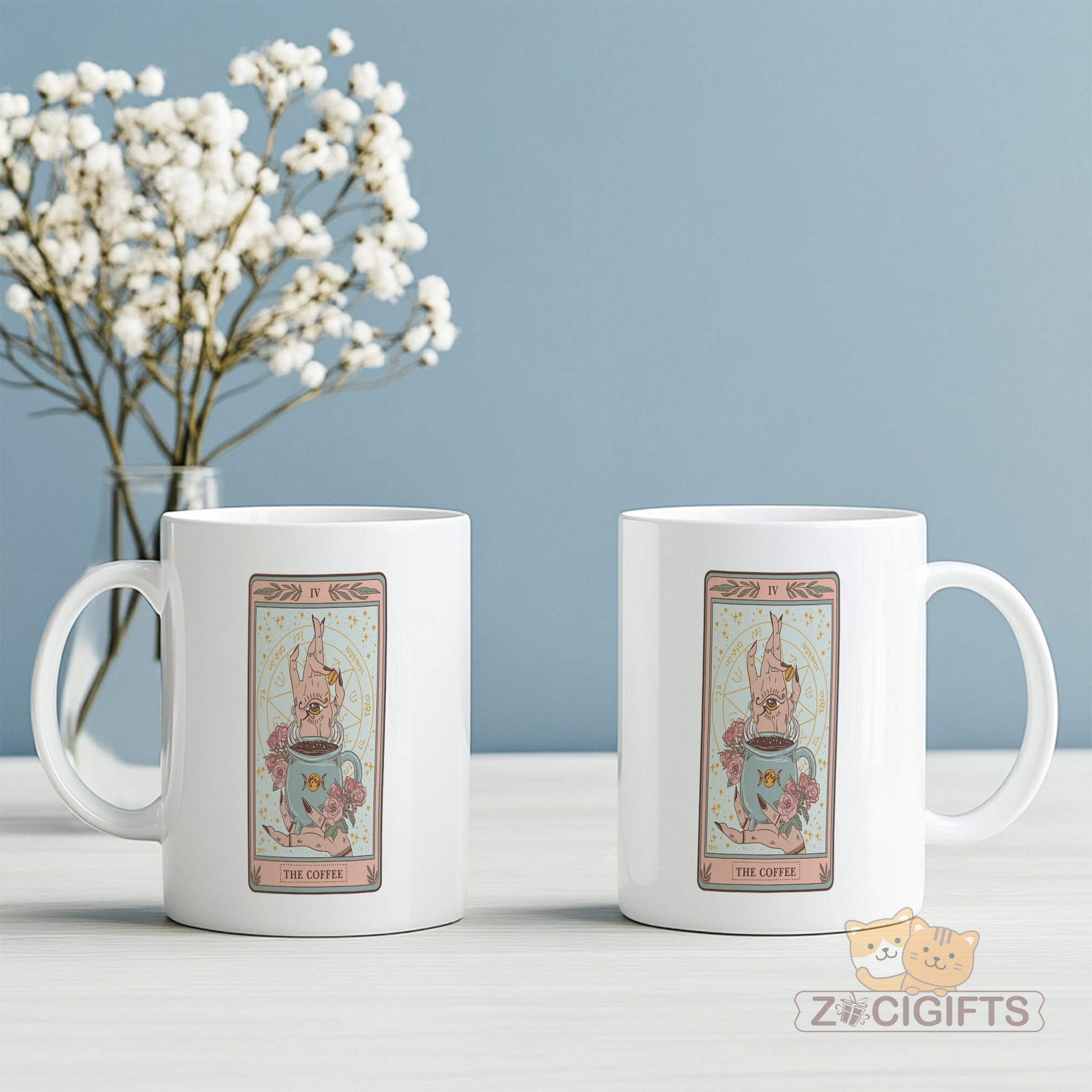 Tarot Card Mug - Mystical Coffee Cup for Tarot Readers & Occult Lovers - Unique Witchy Gift with Classic Rider-Waite Art - Perfect for Psychics, Witches & Spiritual Seekers