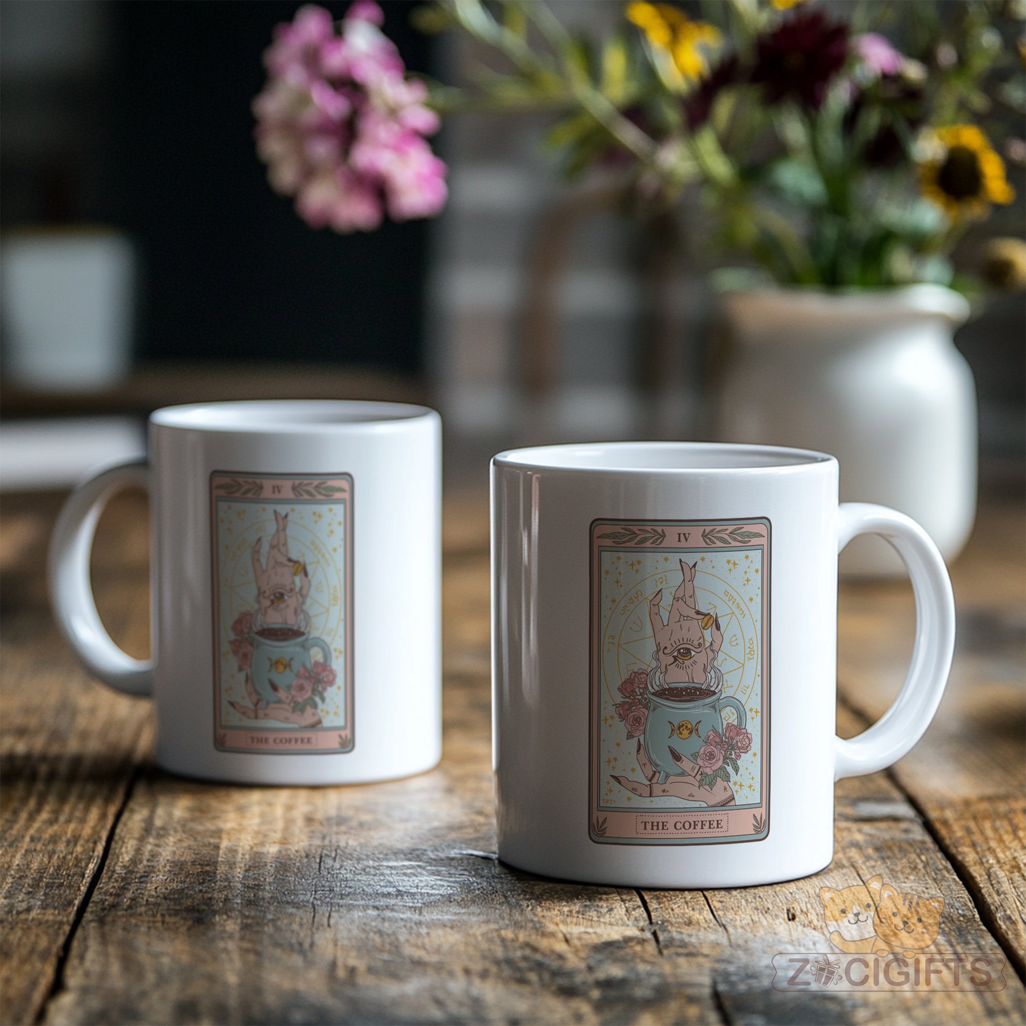 Tarot Card Mug - Mystical Coffee Cup for Tarot Readers & Occult Lovers - Unique Witchy Gift with Classic Rider-Waite Art - Perfect for Psychics, Witches & Spiritual Seekers