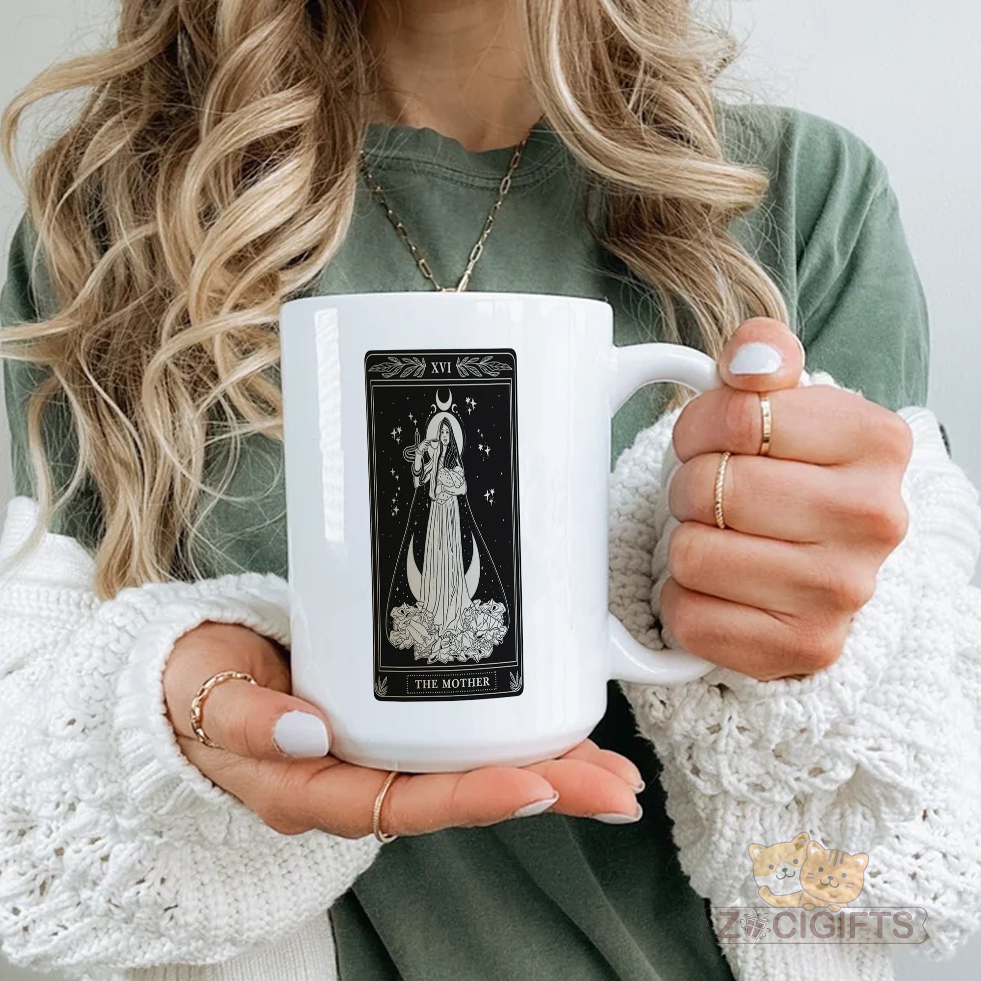 The Sun Tarot Card Mug - Radiant Occult Coffee Cup - Uplifting Gift for Tarot Readers & Lightworkers - Vibrant Rider-Waite Inspired Design - Perfect for Energy Healers & Spiritual Seekers