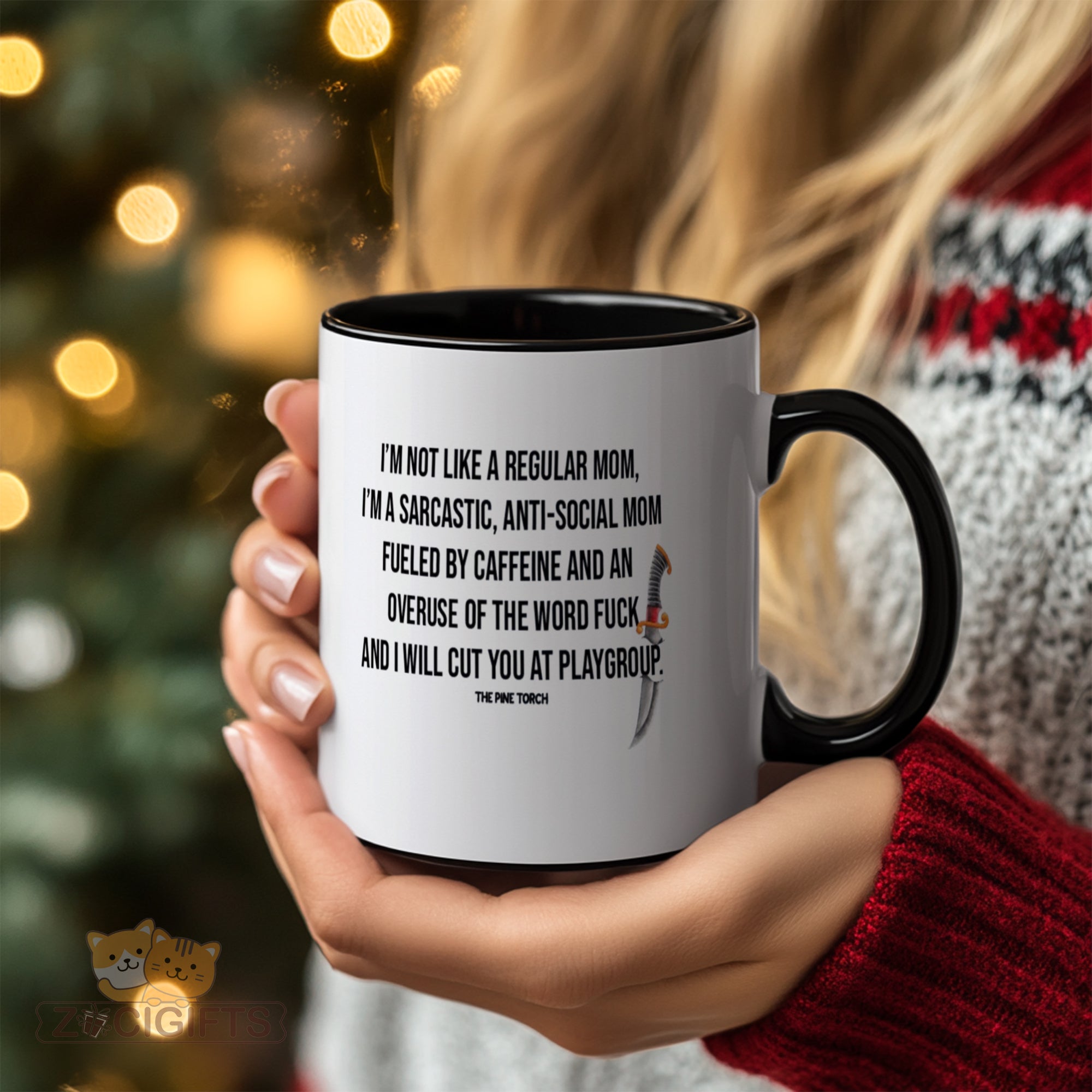 "Funny Sarcastic Mom Mug - 'I'm Not Like A Regular Mom' Humorous Coffee Cup for Moms, Caffeine Fueled & Anti-Social Mom Gift Idea for Mother's Day, Birthday, Christmas, Playgroup Mom Present"