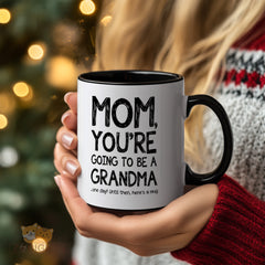 "MOM You're Going To Be A Grandma One Day Mug | Funny Future Grandma Gift for Mom | White Ceramic Coffee Tea Cup with Playful Typography - Perfect for Motherhood Anticipation"