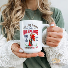 Funny Rooster - Cussing Mug for Adults, Humorous and Bold Coffee Cup, Perfect Gift for Those Who Don't Give a F?*?, Unique Home Decor and Novelty Item, High - Quality Ceramic