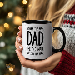 "You're the Man, Dad" Novelty Mug - Perfect Father's Day Gift, Birthday Present for Dad, Funny and Heartwarming Mug for Dads