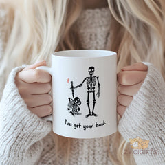 I Love You Skeleton Couple Mug - Funny Skeleton Lovers Gift for Boyfriend Girlfriend Him Her Dad Mom - Skeleton Wife Husband Mug - Wedding Anniversary Birthday Party Favor