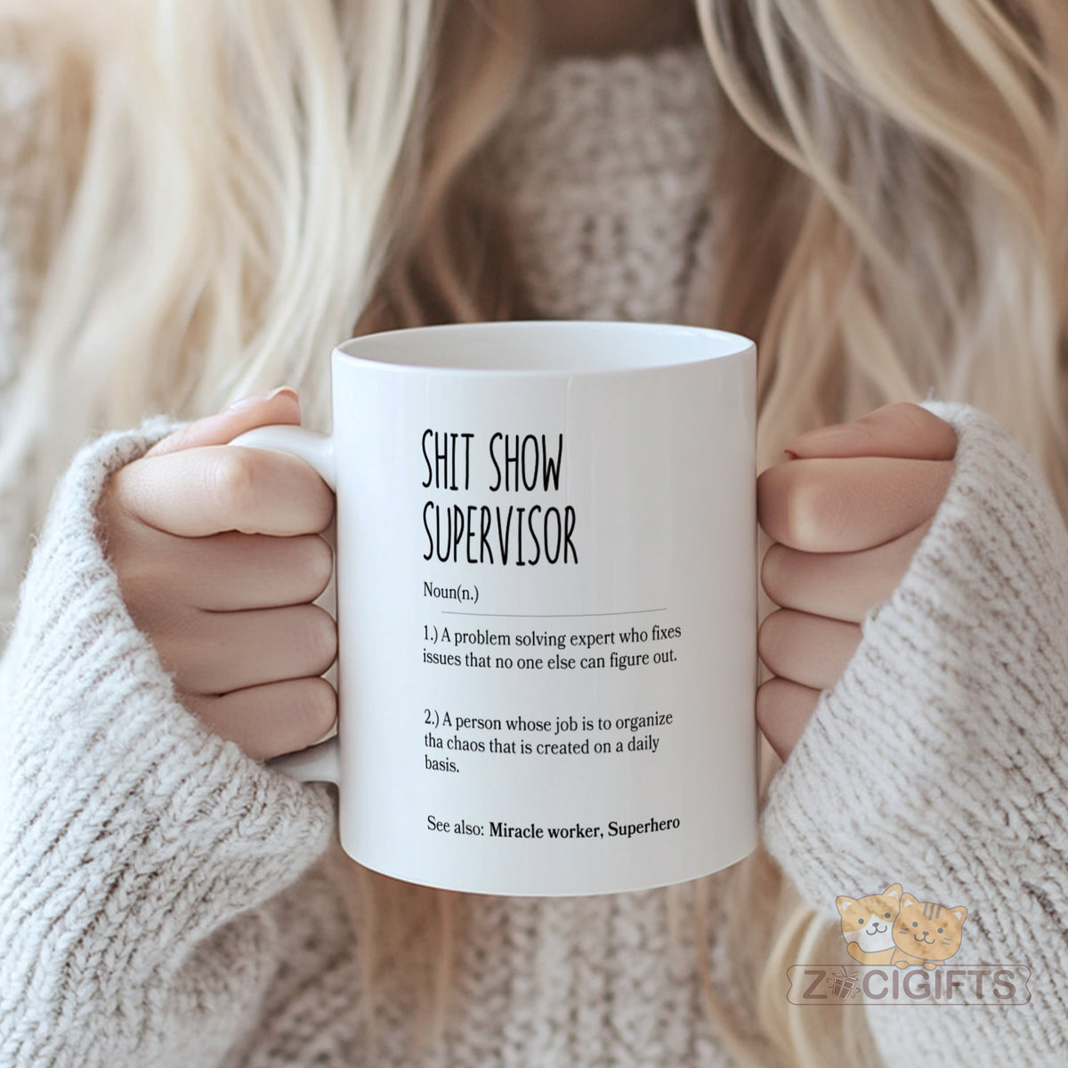 Hilarious Shit Show Supervisor Mug - Perfect Gift for Problem - Solvers, Organizers of Daily Chaos, Miracle Workers & Superheroes - High - Quality Funny Coffee Cup
