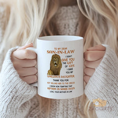 To My Dear Son - In - Law Mug - Hilarious "Not Selling Her to the Circus" Message for Mother - in - law to Daughter - in - law - Funny Family Gift for Son - In - Law, Coffee Mug with Heartfelt Note