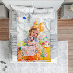Personalized Photo Blanket, Custom Throw Blanket, Mothers Day Gifts, Family Photo Gifts, Couples Gift, Personalized Gift for Her or Him