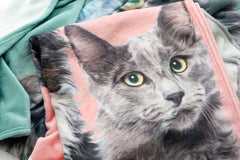 Custom Pet Blanket with Photo and Name Personalized Dog Cat Memorial Gift for Pet Lover - Duty Paid by Seller