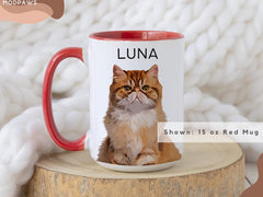 Custom Pet Mug Using Pet Photo + Name Custom Dog Mug Dog Coffee Cup Personalized Pet Mugs Dog Mom Mug Personalized Cat Dad Mug New Dog Mug