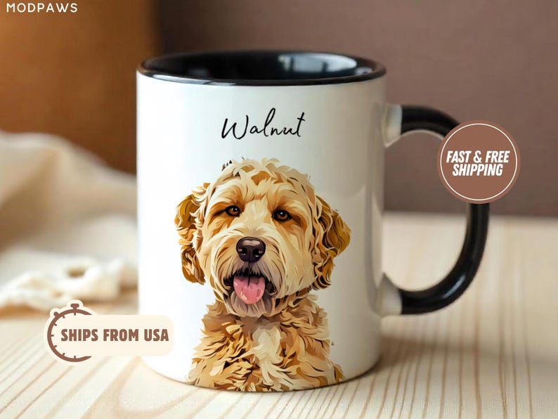 Custom Pet Mug Using Pet Photo + Name Custom Dog Mug Dog Coffee Cup Personalized Pet Mugs Dog Mom Mug Personalized Cat Dad Mug New Dog Mug