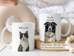 Custom Pet Mug Using Pet Photo + Name Custom Dog Mug Dog Coffee Cup Personalized Pet Mugs Dog Mom Mug Personalized Cat Dad Mug New Dog Mug