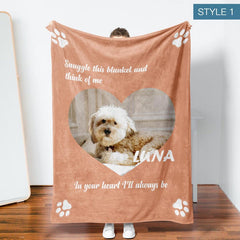 Personalized Photo Blanket, Blanket With Name, Blanket for Her, Dog Blanket, Family Blanket, Brithday Gifts, Gift for Grandma, Mother's Day